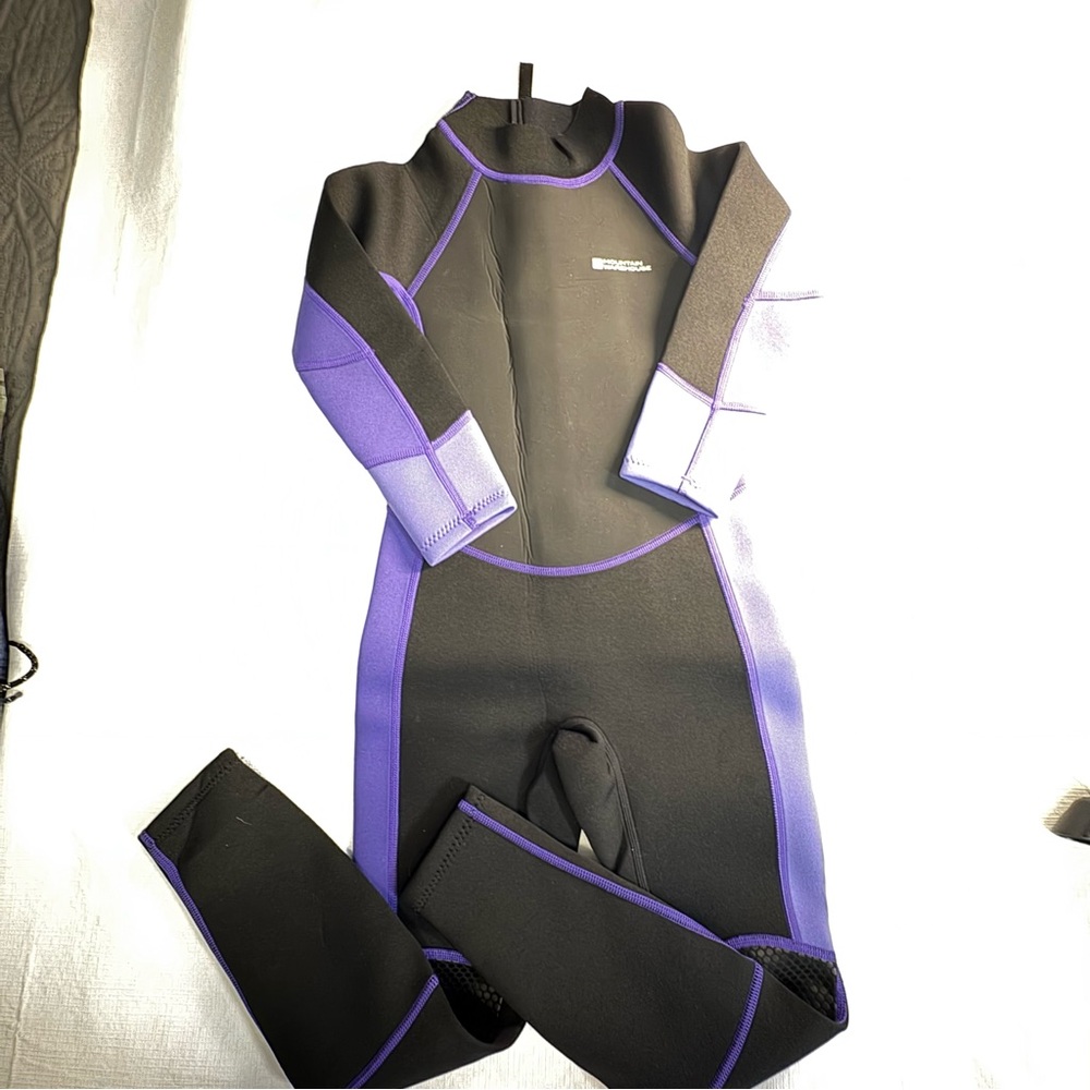 Kids Black and Purple Swim Rashguard 7-8 Y